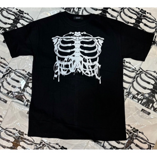 เสื้อOver size white bone