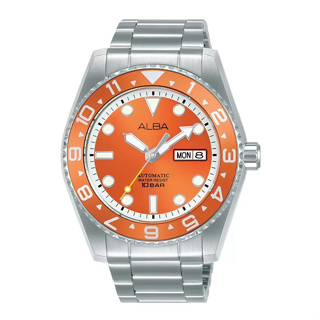 [ผ่อนเดือนละ429]🎁ALBA นาฬิกาข้อมือผู้ชาย สายสแตนเลส รุ่น AL4511X - สีส้ม ของแท้ 100% ประกัน 1 ปี