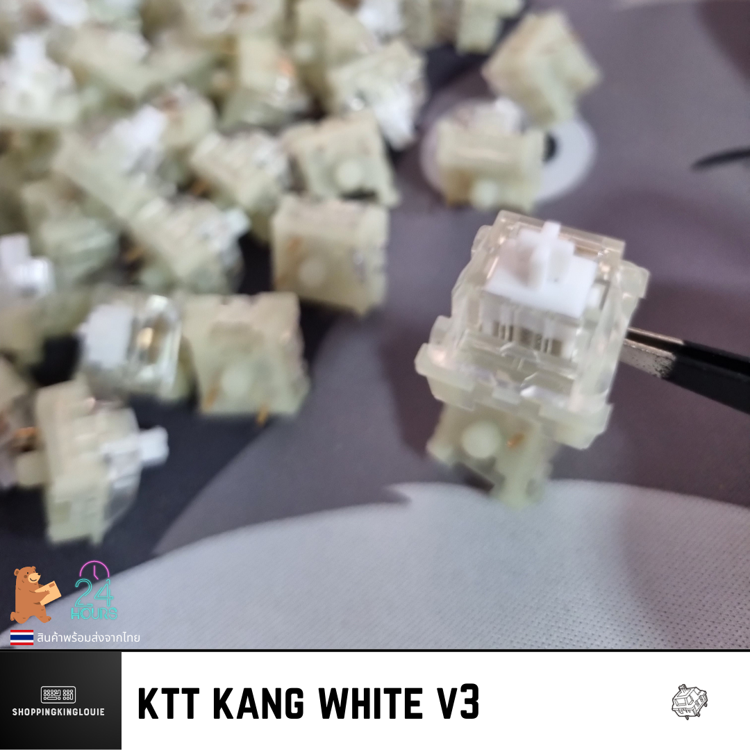 ภาพหน้าปกสินค้า(พร้อมส่งจากไทย) KTT Kang White V3 Linear Switches สวิตช์ คีย์บอร์ด จากร้าน luispersy บน Shopee