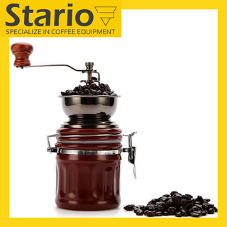 Stario เครื่องบดกาแฟวินเทจ เครื่องบดเมล็ดกาแฟ ที่บดเม็ดกาแฟ ปรับความละเอียดได้ Coffee Bean Grinder