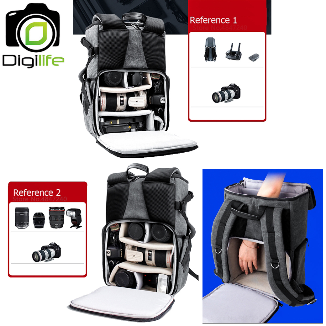 eirmai-bag-emb-sd06-z-canvas-backpack-for-camera-flash-accessories-กระเป๋ากล้อง-กระเป๋าไฟ-กันน้ำ