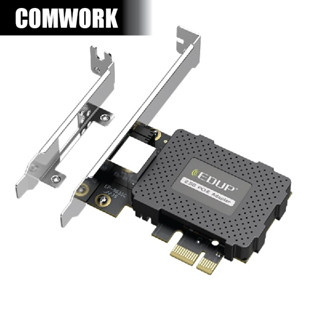 การ์ด แลน LAN 2.5Gbps EDUP RTL8125B PCIE X1 GIGABIT 2500Mbps ETHERNET CONTROLLER INTERNET NETWORKING CARD COMWORK