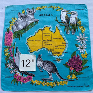Australia Vintage ผ้าเช็ดหน้า วินเทจ