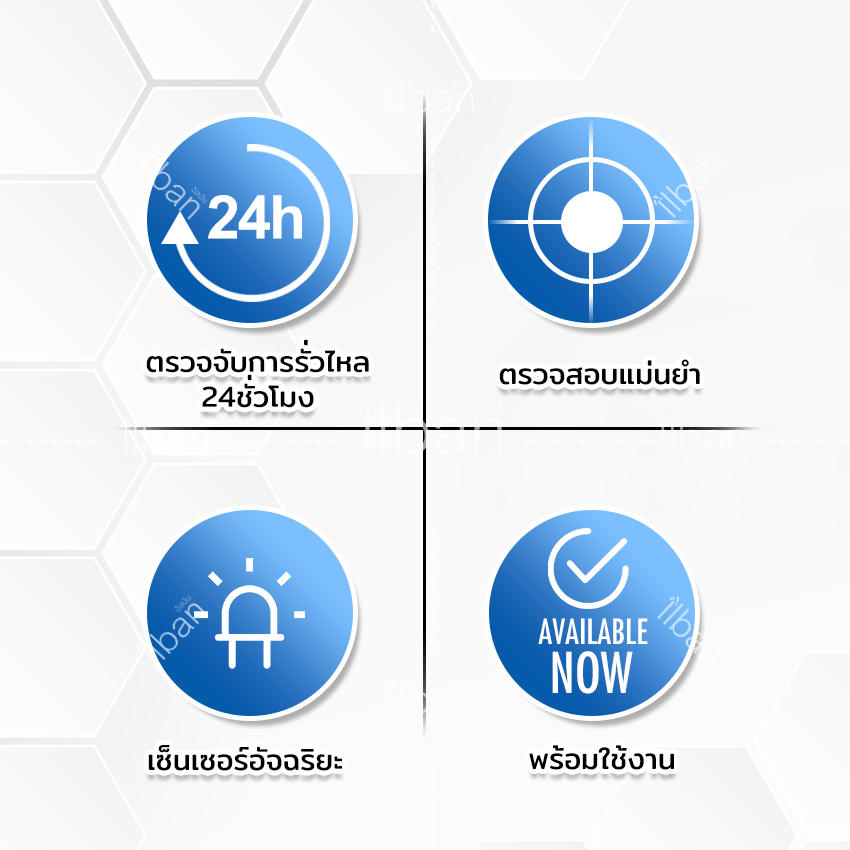 ilban-เครื่องตรวจจับ-การรั่วไหลของน้ำ-เสียงดัง120db-เครื่องตรวจจับน้ำท่วม-ภายในบ้าน-รุ่น-water-leak-alarm-r18x