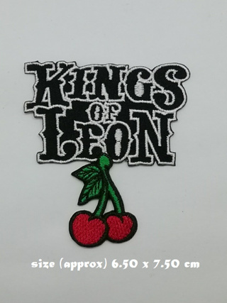 ตัวรีดติดเสื้อ Kings Of Leon ตกแต่งเสื้อผ้า หมวก กระเป๋า แจ๊คเก็ตยีนส์ Hipster Embroidered Iron On Sew on