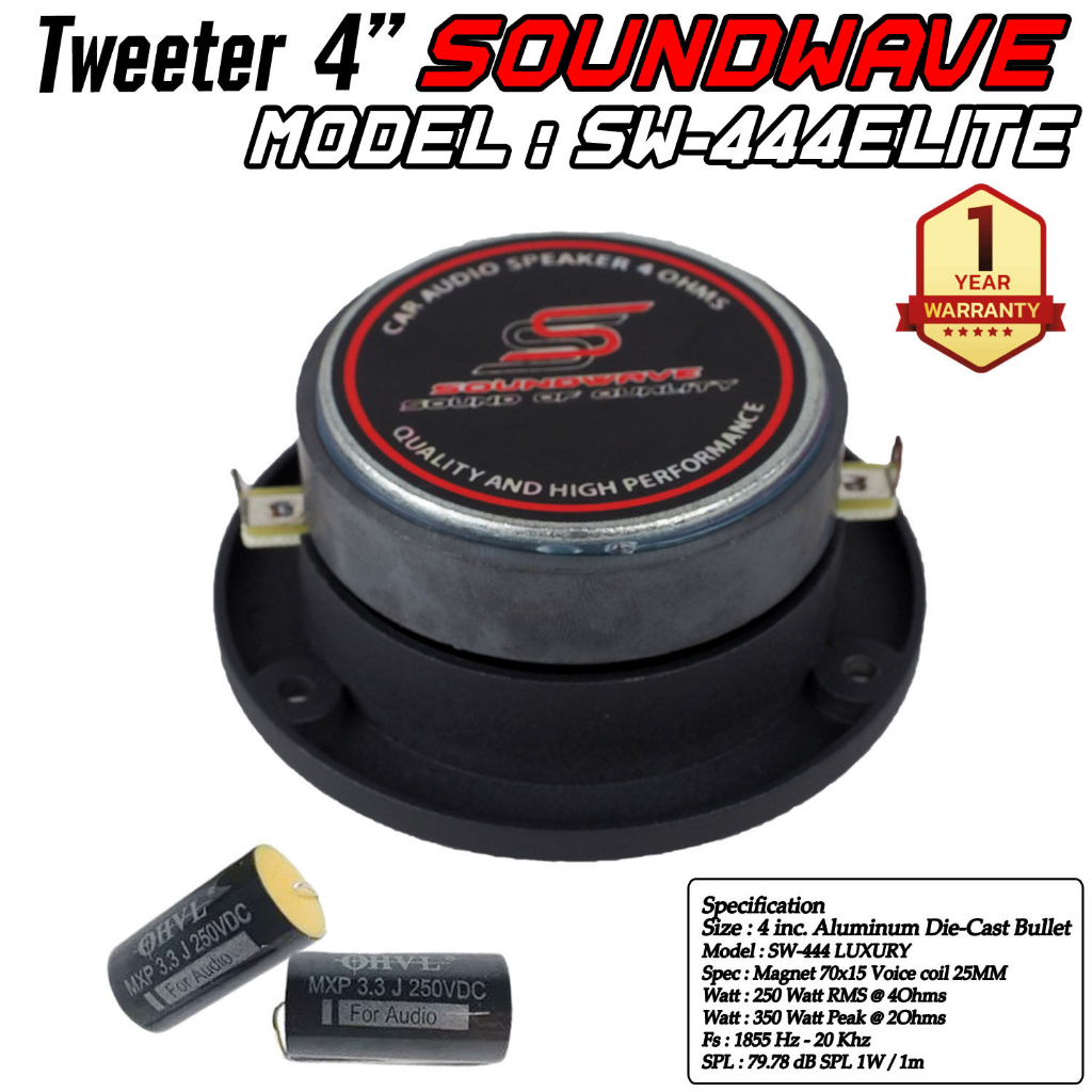 soundwave-sw-444eliteทวีตเตอร์-แหลมจาน-จำนวน-1คู่-ลำโพงรถยนต์-เครื่องเสียงรถ-ลำโพง4นิ้ว-เครื่องเสียงรถยนต์-เสียงแหลม