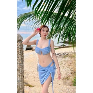 👙 ชุดว่ายน้ำแฟชั่น​ ชุดว่ายน้ำผู้หญิง​ กลิตเตอร์​ 3 ชิ้น #BS​084 (พร้อมส่งในไทย)​