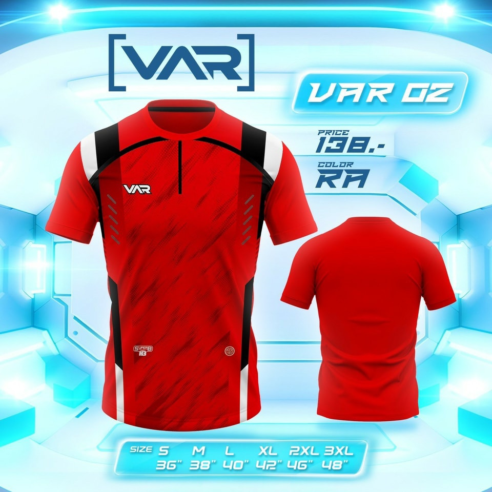 เสื้อฟุตบอล-เสื้อกีฬา-super-b-เสื้อกีฬาเอชทรี-h3-sport-รุ่น-var-02-ชุดที่-2-ของแท้-100