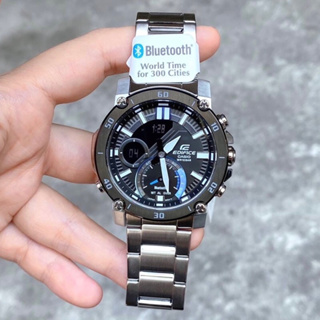 [ผ่อนเดือนละ499]🎁CASIO EDIFICE ECB-20DB-1A ของแท้100% พร้อมส่ง ประกัน1ปี