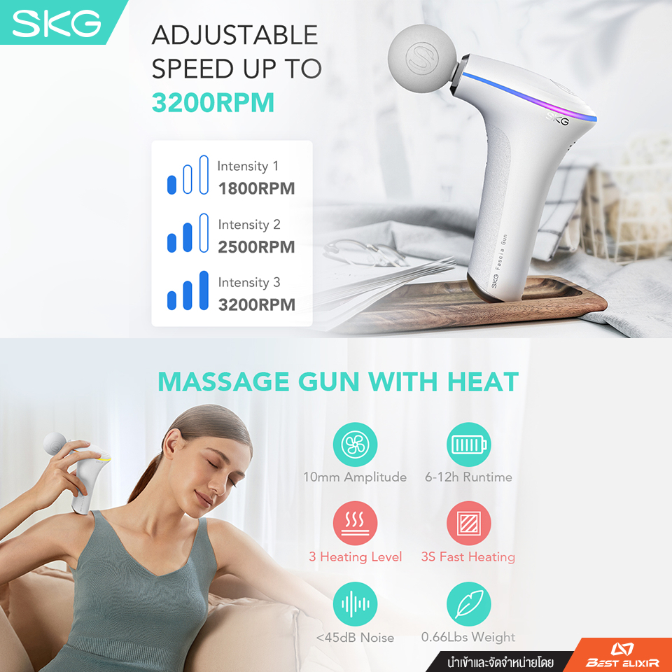 skg-f5-ปืนนวด-massage-body-ปืนนวดคลายกล้ามเนื้อ-มีระบบอุ่นในตัว-บรรเทาอาการปวด-เมื่อยล้า-ปวดเมื่อย-เครื่องนวด-แก้ปวด