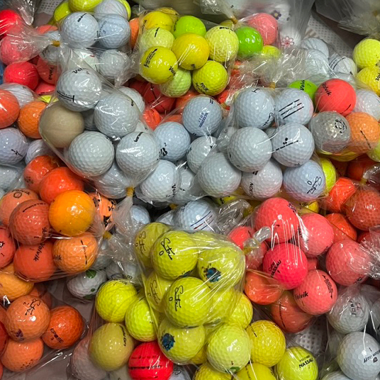 ลูกกอล์ฟ 10 ลูก 120 บาท คละสี คละรุ่น คละแบนด์ เกรด 7075 สำหรับซ้อม