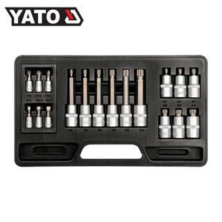 YATO YT-7750 ชุดลูกบล็อก - เดือยโผล่ 12 เหลี่ยม 1/4
