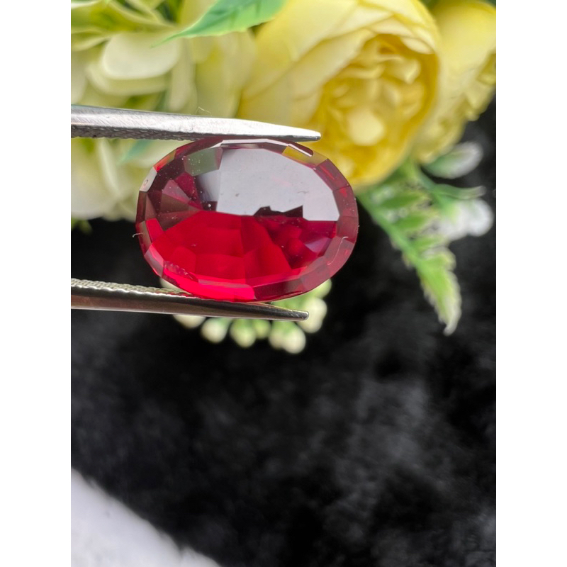 Lab Ruby 10x12mm Oval shape 1 pieces รูบี้( 1 เม็ด) 10x12 มม( MM ) พลอย ...