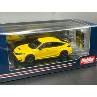 Hobby JAPAN Honda CIVIC TYPE R (FL5) with Engine Display Model Yellow (Customized Color Ver.)