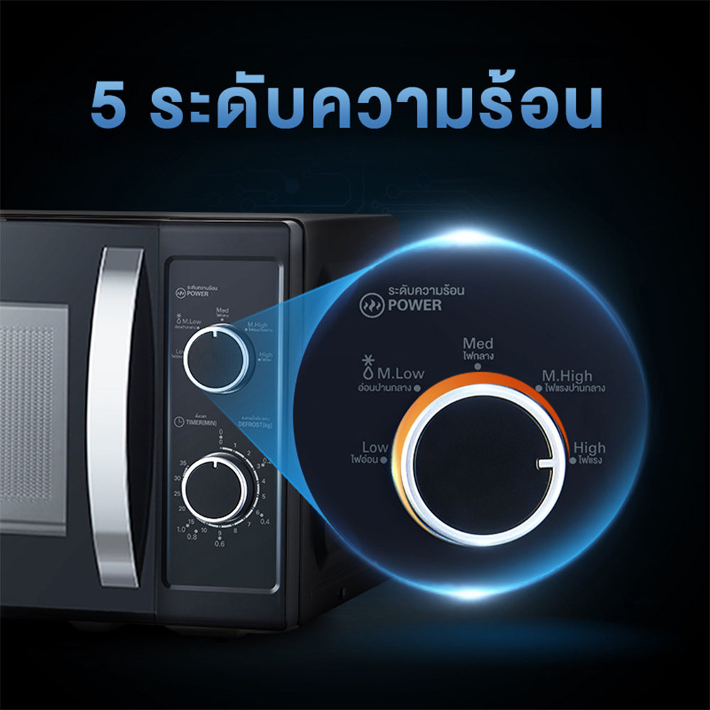 รับประกัน-3-ปี-midea-ไมโครเวฟไมเดีย-ความจุ-20-ลิตร-microwave-20l-รุ่น-mm720cj9