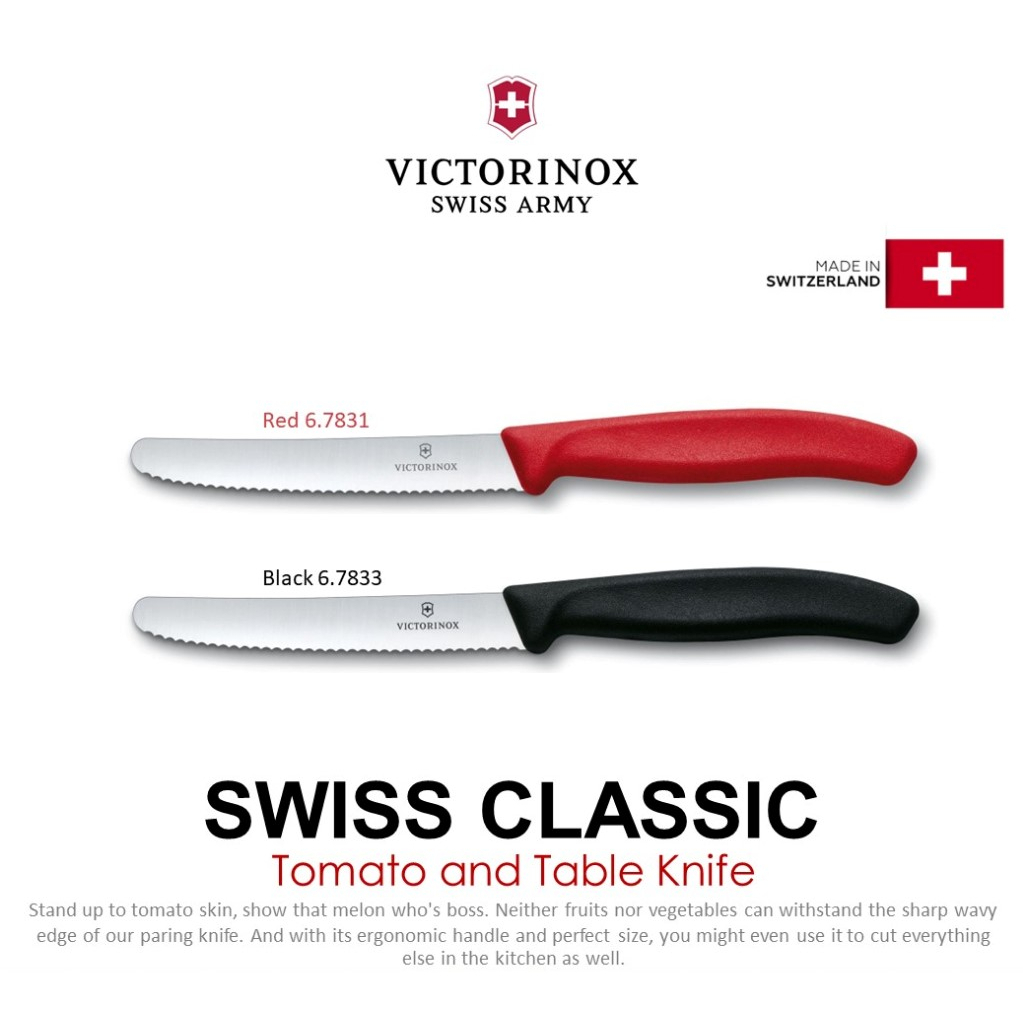 VICTORINOX Swiss Classic Tomato and Table Knife Wavy Edge (6.7831 / 6.