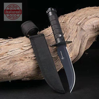 มีดเดินป่า KNIFE B1-318 มีดเดินป่าด้ามตรง มีดพกพา (11.5 นิ้ว) มีดแคมป์ปิ้ง ฟรีซองเก็บมีดอย่างดี