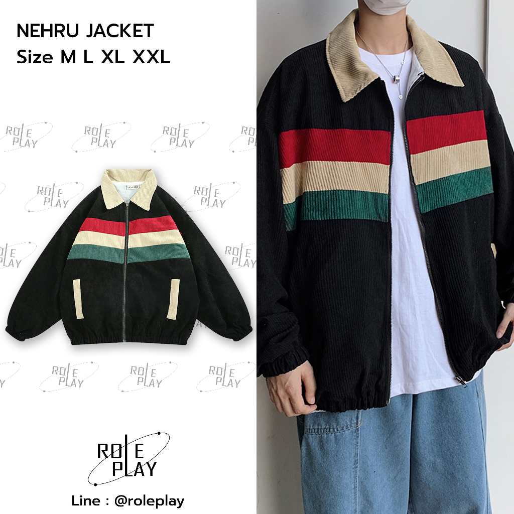 nehru-jacket-y2k-เสื้อผู้ชาย-เสื้อผู้หญิง-สตรีทแฟชั่น-เสื้อสีดำ