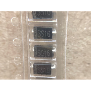 5ชิ้น SS16 SMA DO-214AC Patch Schottky Diode SR160