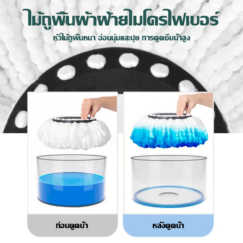 การคายน้ำ-1-วินาท-ถังปั่นไม้ถูพื้น-spin-mop-หัวสแตนเลส-ถังปั่นสแตนเลส-ไม้ม๊อบถูพื้น-ไม้ถูพื้น-เพิ่มความหนาของลำกล้อง