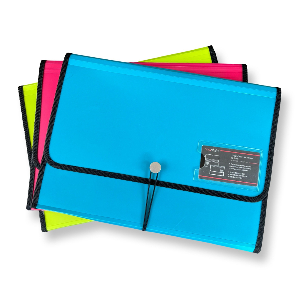 B2S Expandable file folder แฟ้มเอกสารขนาด A4 จำนวน 12 ช่อง | Shopee ...