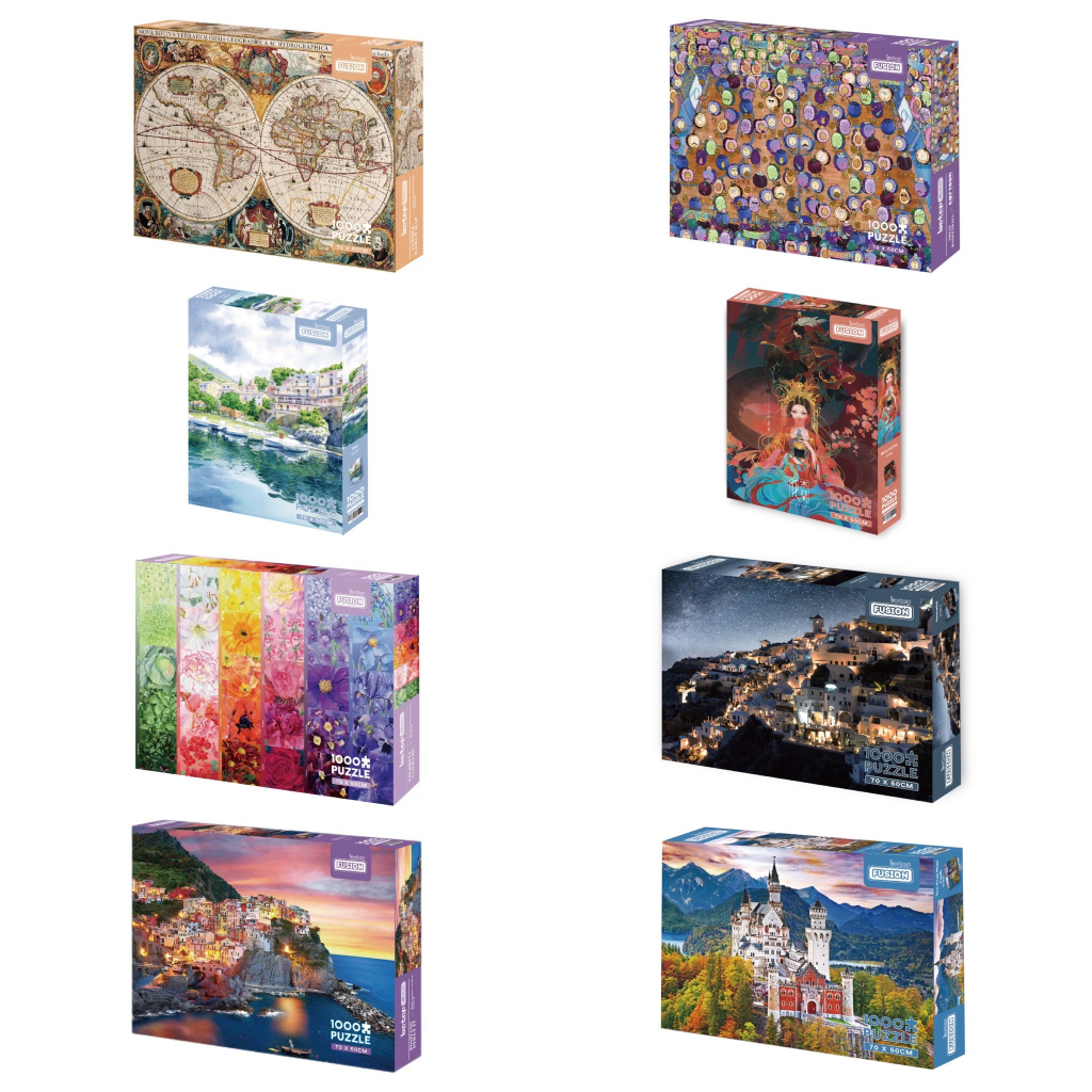 [สินค้าพรีออเดอร์] Botop Fusion jigsaw puzzle จิ๊กซอว์นำเข้า 1000 ชิ้น ...