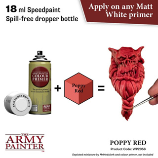 🔥มีของพร้อมส่ง🔥 Army Painter Speedpaint 2.0 Poppy Red 18ml AP-WP2056 สีทาโมเดล อะคริลิคสูตรน้ำ Water Based Acrylic