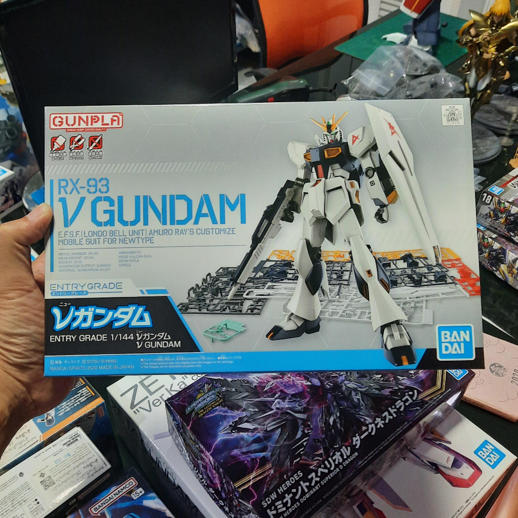 BANDAI GUNPLA ENTRY GRADE EG 1/144 RX-93 NU GUNDAM | Shopee Thailand