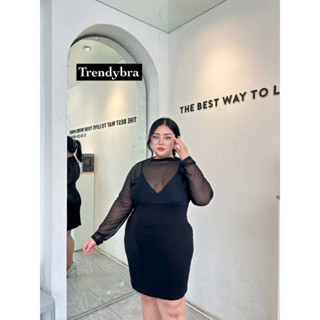 🎈Plussize เดรสคนอ้วน🎈 2 ไซส์ L40-46 XL46-50