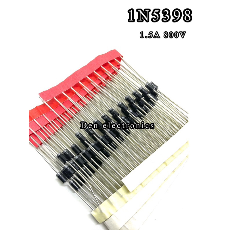 (ราคาแพ็ค100ตัว) ไดโอด 1N5398 1.5A 800V สินค้ามีราคาขายส่งจำนวนมาก มี ...