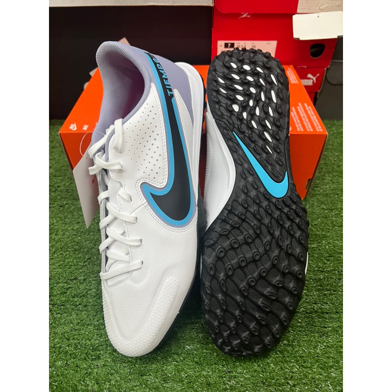 ร้อยปุ่ม-รองเท้าฟุตบอล-nike-tiempo-legend9-academy-tf-หนังแท้-ไซส์-45-5