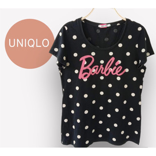 UNIQLO x cotton x M barbie อก 36 ยาว 24 Code : 832(6)