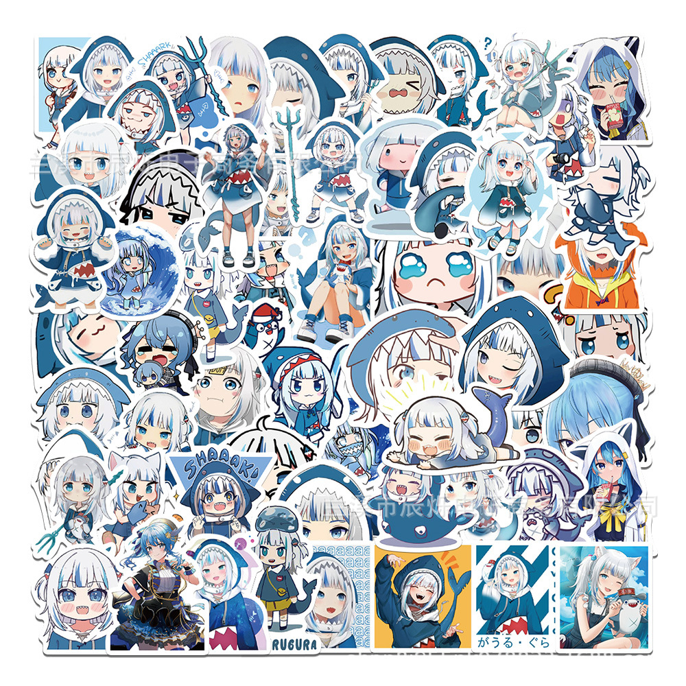 salehololive-vtuber-60แผ่น-sticker-ลายการ์ตูนอะนิเมะ-กันน้ำ-สติ๊กเกอร์-ใช้ซ้ำได้-กระโปรงหลังรถ-โทรศัพท์มือถือ