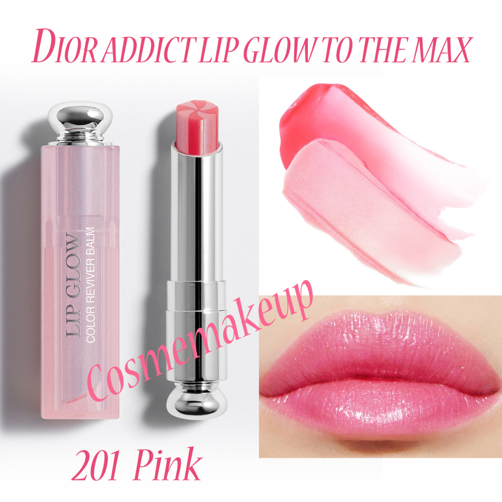 beauty-siam-แท้ทั้งร้าน-แบ่งขายลิปโกลว์-dior-addict-lip-glow-สี-201-pink