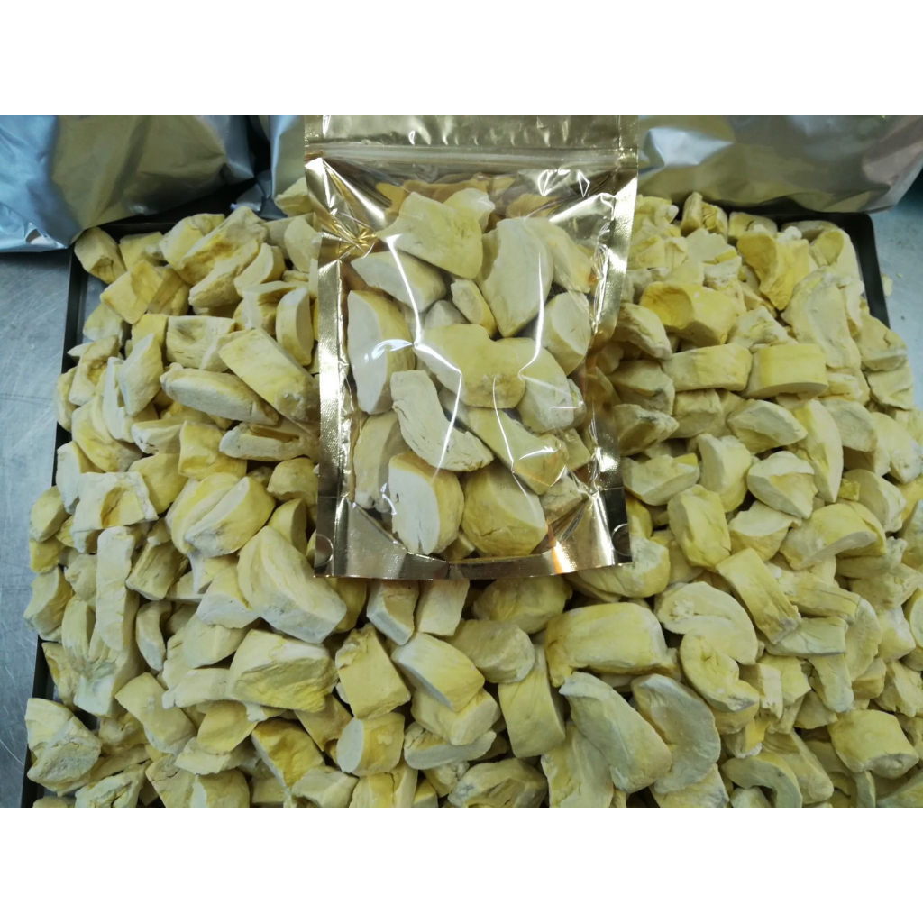 ทุเรียนฟรีซดราย-เกรดพรีเมี่ยม-freeze-dried-durian-ขนาด-100-กรัม-กรอบ-อร่อย-เหมือนทานสด-ทุเรียนหมอนทอง-100