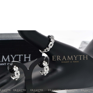 Eramyth jewelry: แหวน ต่างหู ดีไซน์ โซ่ ฝังเพชรสวิสCZ (Silver 925) รัหส SI-0256-SH-0219 พร้อมส่ง
