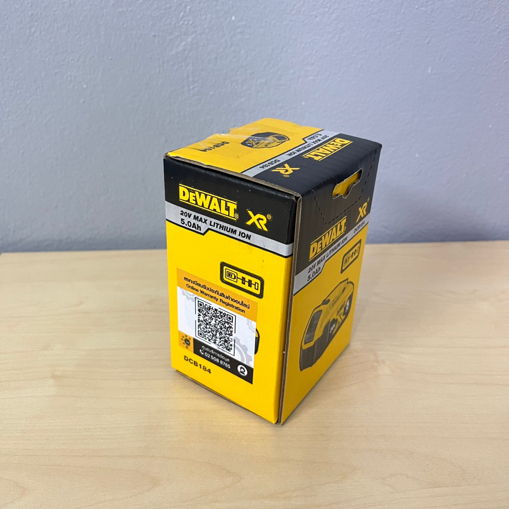 dewalt-แบตเตอรี่-18v-20v-li-ion-5-0-ah-รุ่น-dcb184-xr-series