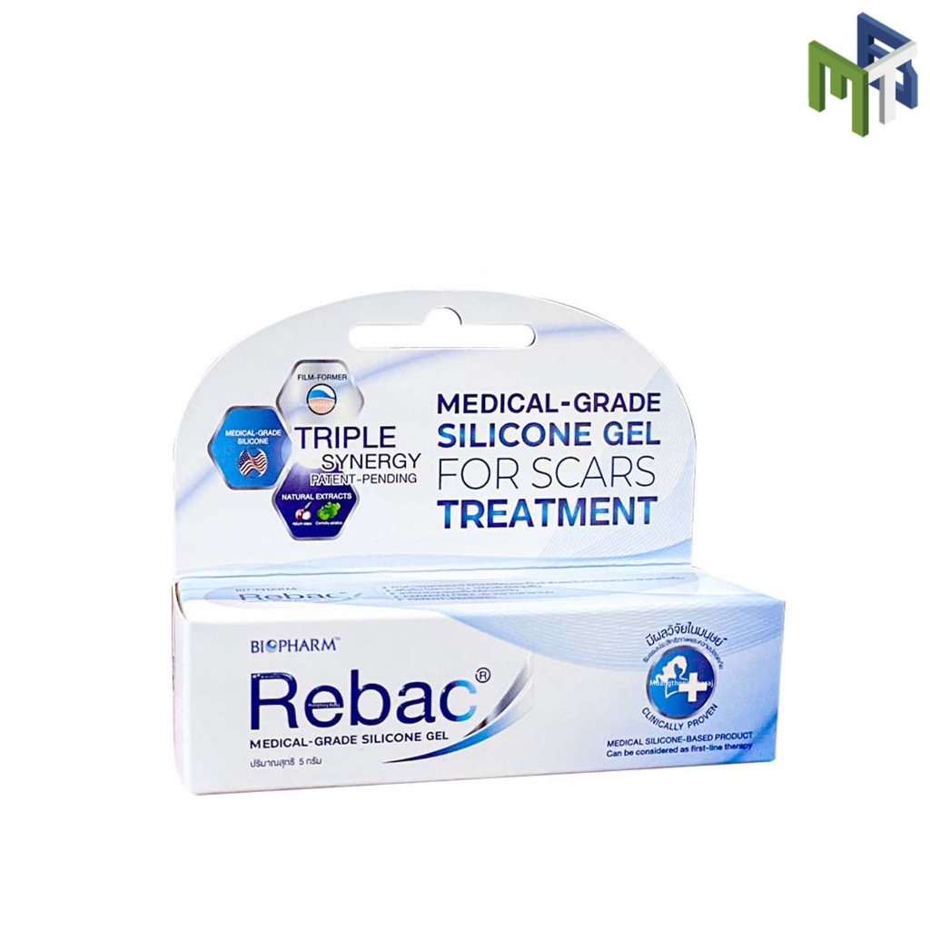 REBAC SILICONE GEL 5g. ซิลิโคนเจลลดรอยแผลเป็น [28324] | Shopee Thailand
