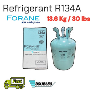 น้ำยาแอร์ FORANE R134A  ขนาด 13.6 KG (เกลียวใหญ่) สารทำความเย็น R134A  REFRIGERANT R134A FORANE 13.6 KG น้ำยาแอร์ โฟเรน