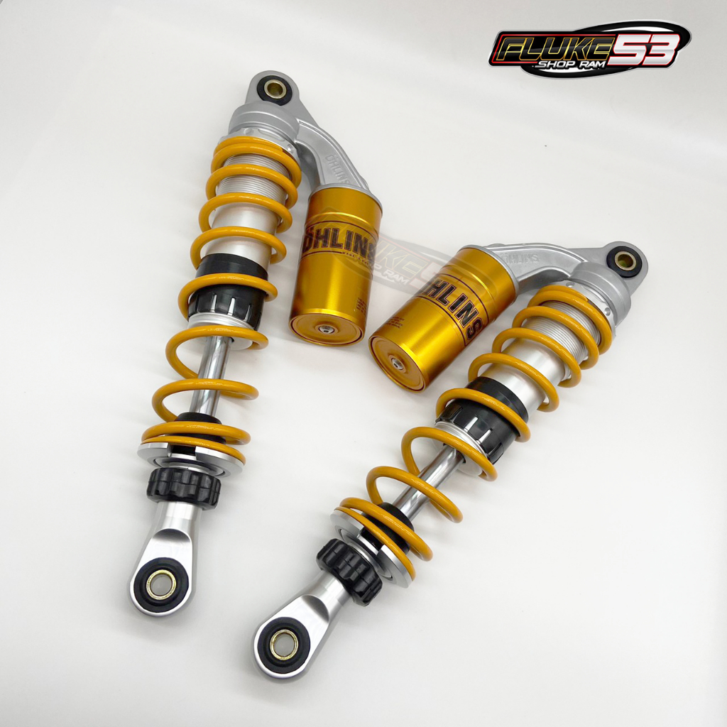 โช๊คตัวจบราม-53-แบรนด์-ohlins-สปริงเหลือง-wave-ตรงรุ่น-330mm-ปรับแข็งอ่อนได้