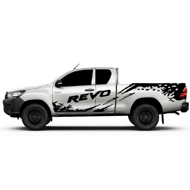 สติกเกอร์ลายโคลนสาด-toyota-revo-สติกเกอร์แต่งรถกระบะ-อุปกรณ์แต่งรถ