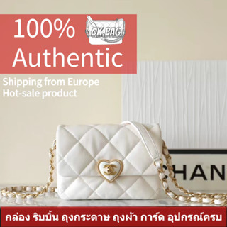 👜ชาแนล CHANEL 23S Lamb skin flap bag สุภาพสตรี กระเป๋าสะพายไหล่