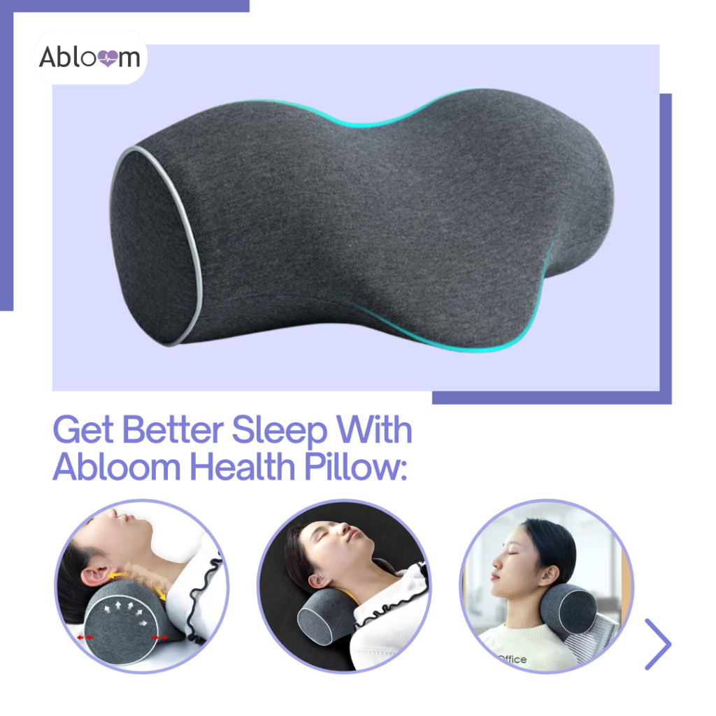 abloom-หมอนรองนอน-หมอนรองคอ-ตามสรีระ-memory-foam-cervical-ergonomic-pillow