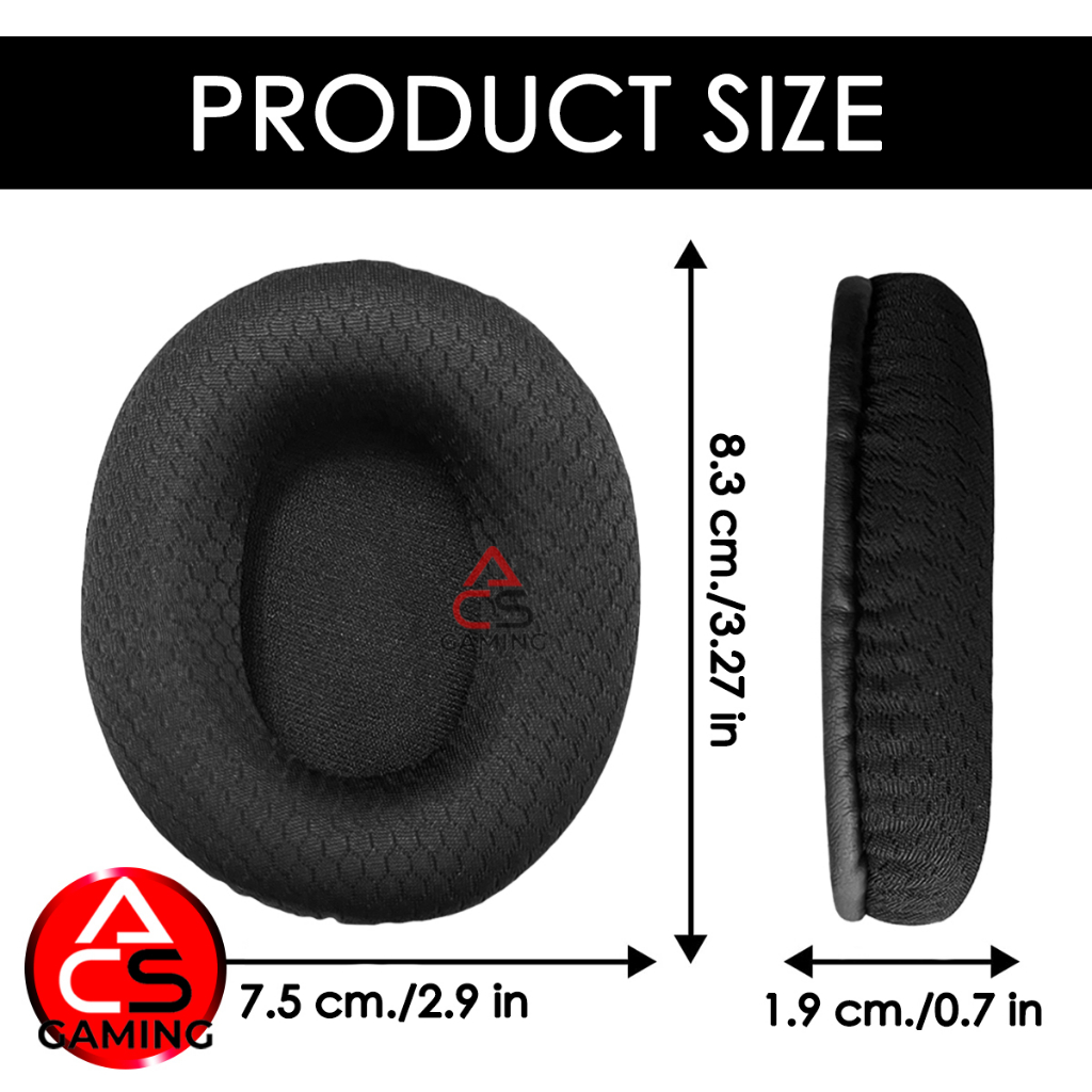 acs-ฟองน้ำหูฟัง-audio-technica-ผ้าสีดำ-สำหรับรุ่น-ath-sr30bt-ar5bt-ar5is-memory-foam-earpads-จัดส่งจากกรุงเทพฯ