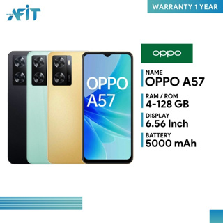 Oppo A57 (4+128GB)  หน้าจอหยดน้ำ 6.56 นิ้ว HD+ แบตใหญ่ 5,000 mAh ชาร์จไว 33W SUPERVOOC ll ประกันศูนย์ไทย 1 ปี