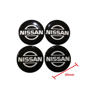 สติ๊กเกอร์ฝาล้อ nissan สีบรอนซ์ดำขนาด 60 mm*ราคาถูกสินค้าดีมีคุณภาพ*