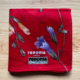 ผ้าเช็ดหน้าวินเทจผู้หญิง renoma แบรนด์เนมแท้ 💯%