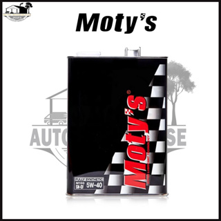 Motys M100 5W-40 4 ลิตร โมตี้ น้ำมันเครื่องยนต์เบนซิน สังเคราะห์แท้100%