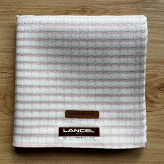 ผ้าเช็ดหน้าวินเทจผู้ชาย LANCEL แบรนด์เนมแท้ 💯%