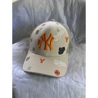 หมวก NY แท้ พิมพ์ลาย yankees มือ 1 หลังตาข่าย ปรับขนาดได้